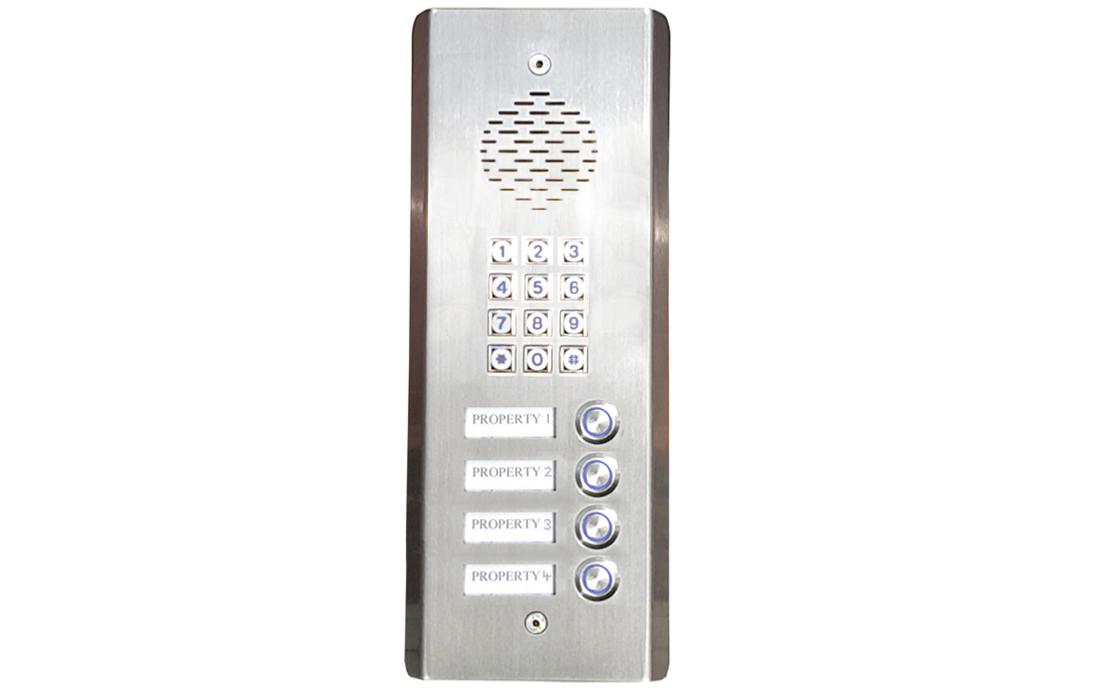 4 Button GSM Intercom with Back-lit Keypad 4G